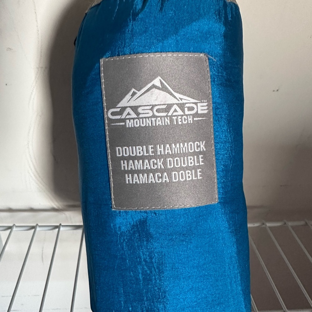 Cascade Mountain Tech Blue Double Hammock